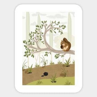 Squirrel Animal Sticker